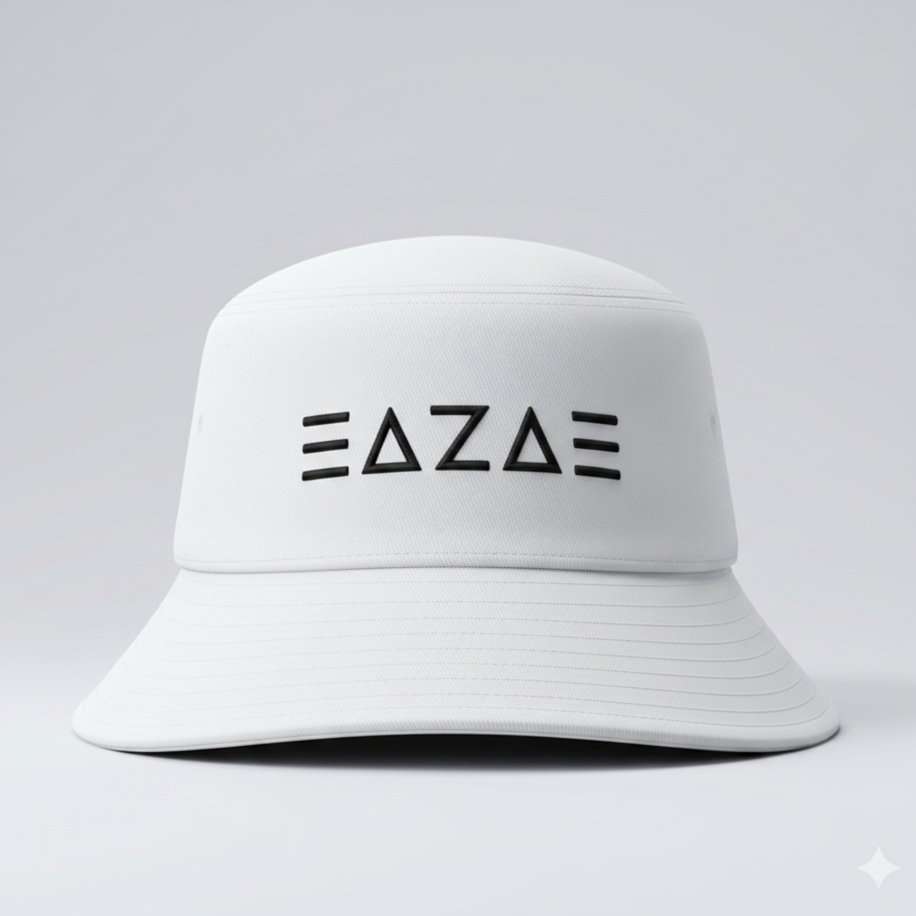 EAZAE Bucket Hat - White